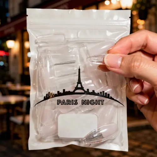 Tips Para Soft Gel Y Press On Nails Paris Night X50 Premium