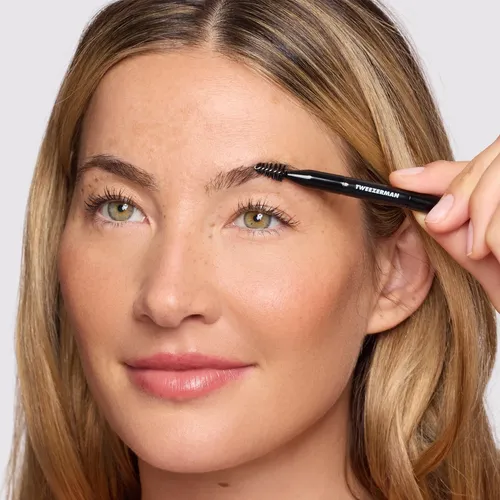 Kit Brow Rescue Tweezerman Rosa Y Negro Con Minipinza Inclin