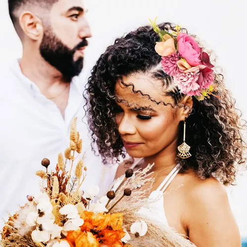Peineta Con Diseño Floral, Tocado De Novia, Pelo Floral