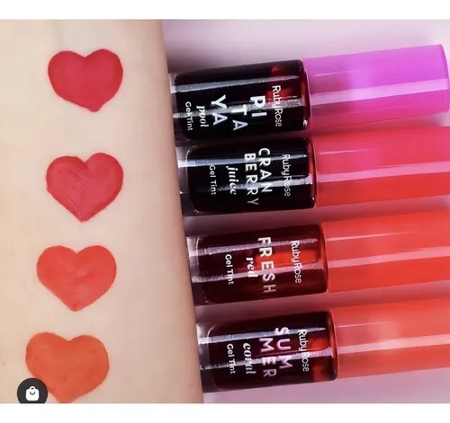 Gel Tint Ruby Rose Tinta Labial Hialuronico D-phantenol Color Summer Coral