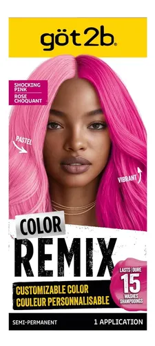 Color Remix Tinte Semipermanente Para Cabello Shocking Pink