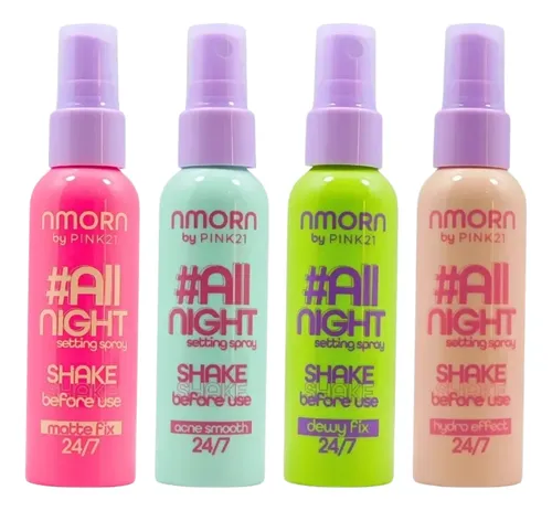 Fijador De Maquillaje Pink21 Nmorn -efecto Matificante