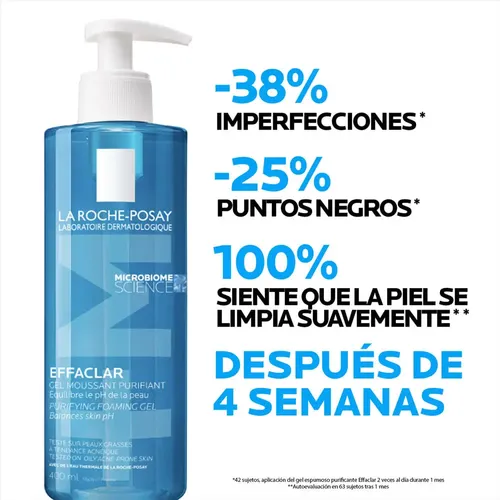 Gel Limpiador La Roche Purificante Piel Grasa Effaclar 400ml