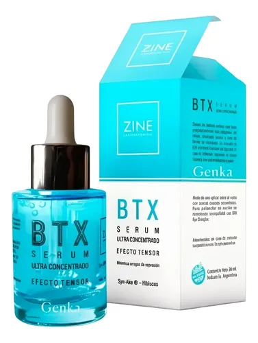 Zine Serum Ultra Concentrado Btx Efecto Botox Tensor 30ml