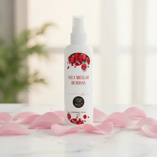Agua Micelar De Rosas Al 100% Natural Envase 100 Ml