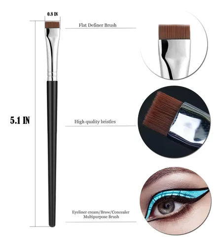 Set De Brochas De Maquillaje Jassins, Pincel Delineador De O