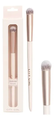 Brocha Para Corrector De Maquillaje Makeup Brush City Girl Color Rosa