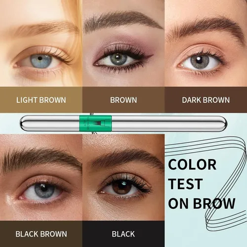 Lapiz Cejas Microblading Marrón Oscuro 4 Puntas W3w