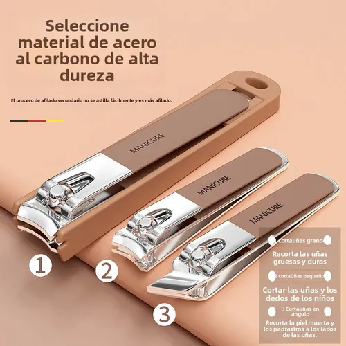 Juego De Cortaúñas Antisalpicaduras De 6 Piezas En Un Estuch