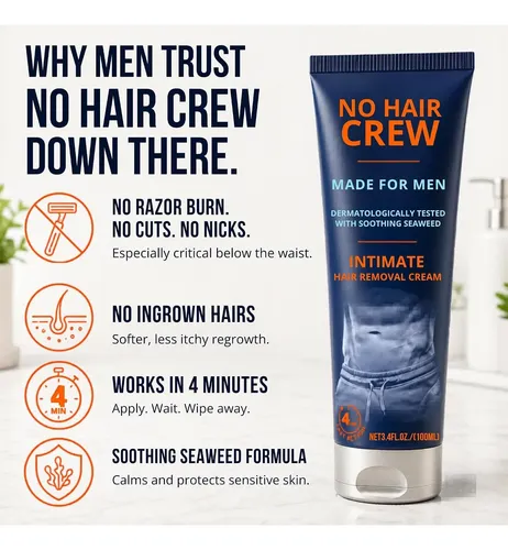 Producto De Depilación Masculino No Hair Crew Mega Pack