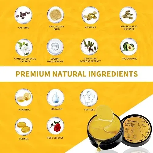 Parches Para Ojos Souwixlum Oro 24k Ojeras