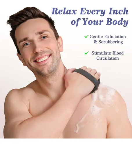 Paquete De 2 Exfoliantes Corporales De Silicona, Esponja
