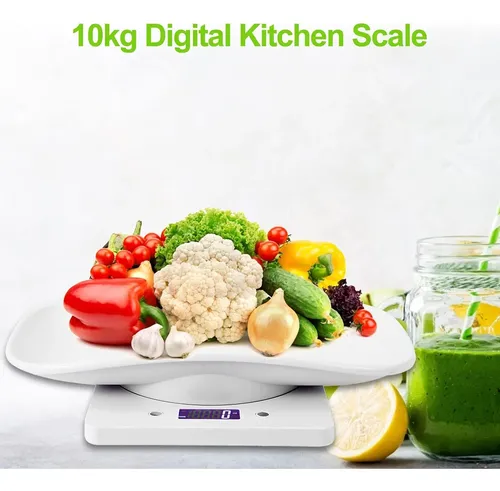 Báscula Digital Para Mascotas 10kg 1g Báscula Multifunción