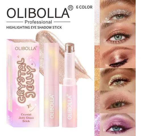 Olibolla Stick Crystal Sombra E Iluminador Glitter Crystal