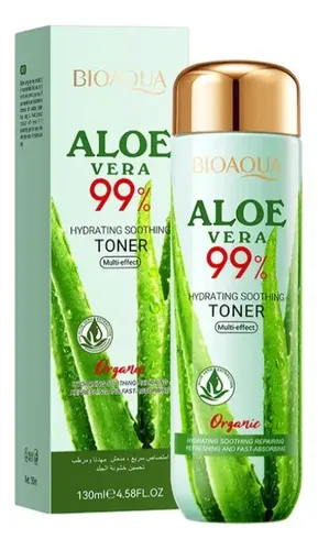 Tónico Facial Bioaqua Aloe Vera 99% Hidratante 130ml