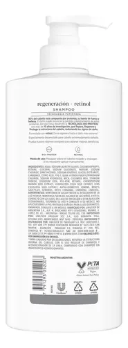 Shampoo Dove Regeneración + Retinol 650ml
