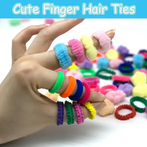 Paquete De 250 Cintas Para El Pelo De Bebé, 3 Texturas