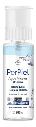 Perpiel Agua Micelar Bifásica Sin Fragancia X 200 Ml