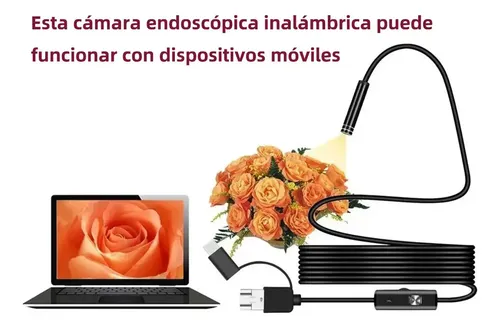 Cámara Endoscopio Sivrock 5m Boroscopio Para Celular LED Sumergible