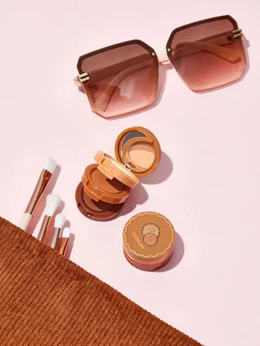 Sheglam Trío De Sombras. Smart Cookie. Tonos Marrón. Sombra Nude