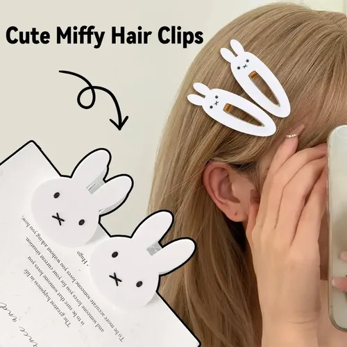 Pinza For El Pelo Kawaii Miffy En Forma De Horquilla E