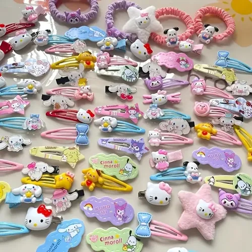 Set De Pinzas Sanrio Hello Kitty 21 Colores Dulces Kawaii Re 21 Piezas