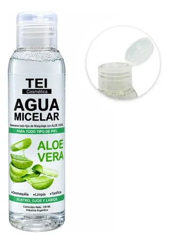 Agua Micelar Tei Cosmética Aloe Vera Limpieza Facial 130ml