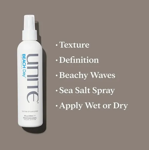 Unite Hair Spray Sal Marina Natural Para Día De Playa Brilla