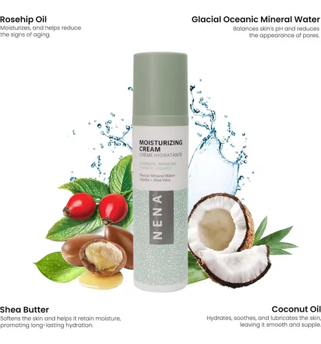Crema Facial Nena Glacial Con Manteca De Karité Y Aloe Vera