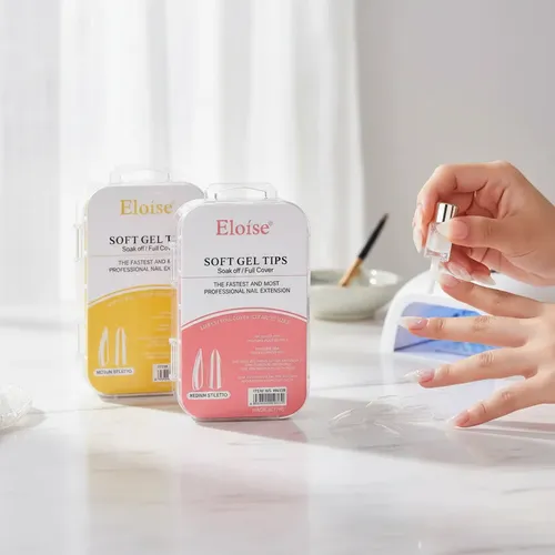 120 Tips Soft Gel Eloise Para Manicuria Profesional Press On