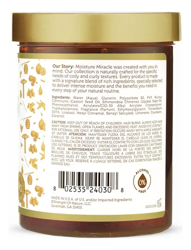 Gel Para Cabello African Pride Moisture Miracle Máxima Fijac