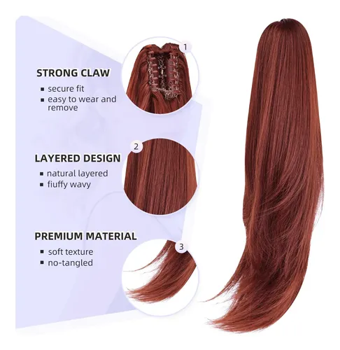 Extensión De Cola De Caballo Shulashop Cabello Sintético Aub
