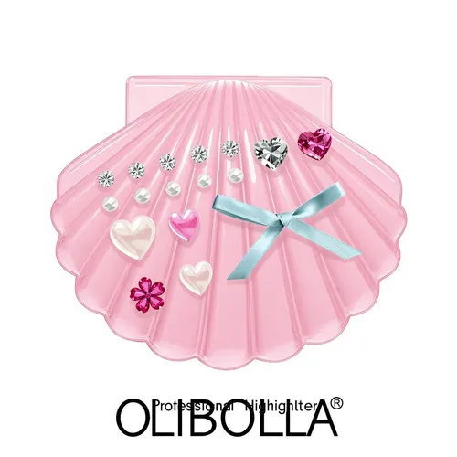Brillo Multidimensional Iluminador Facial De Concha Para Maq