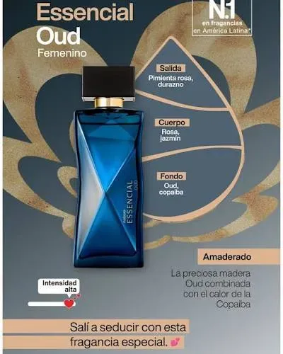 Kit Essencial Oud Femenino Perfume,crema Corporal Y Jabon