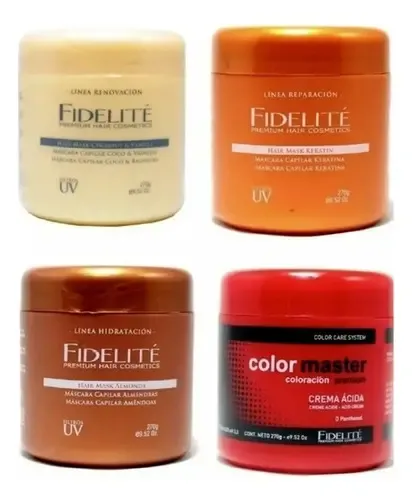 Kit Mascara Fidelite Keratina Linea Reparacion 1kg + 270gr