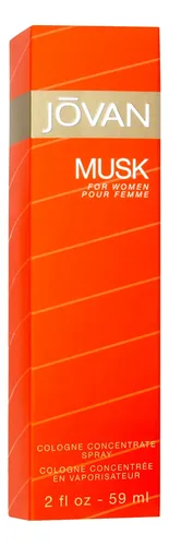 Eau De Colonia Jovan Musk Para Mujer, 2 Onzas Líquidas, En Aerosol