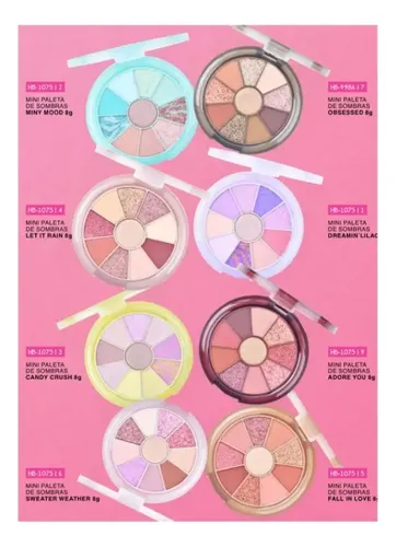 Kit De Sombra E Iluminador Estaciones Ruby Rose X 10 Tonos