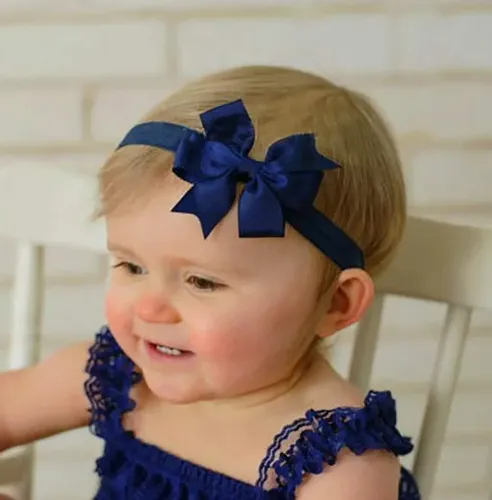 [ 40 Colores Bebé Niñas Diademas Rrosgrain Cinta Pelo Arco *
