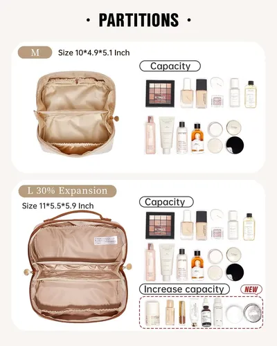 Bolsa De Cosméticos Eachy Travel, Bolsa De Maquillaje Imperm