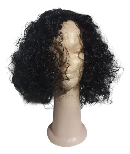 Peluca Disfraz Negra Tipo 80 Rocker Kiss By La Parti Wigs!