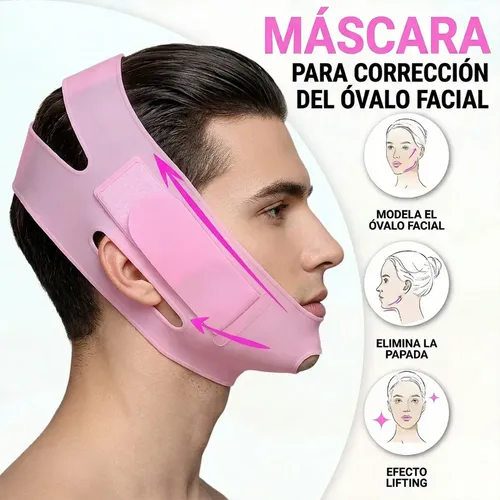 Mascarilla Faja Lifting Facial Mejora Look Papada Firme