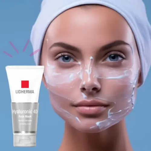 Mascara Hidratante Hyaluronic 4d Face Mask Lidherma Luminosa