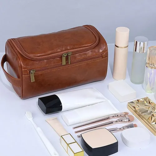 Neceser De Hombre Vintage De Lujo Para Maquillaje Con Cierre