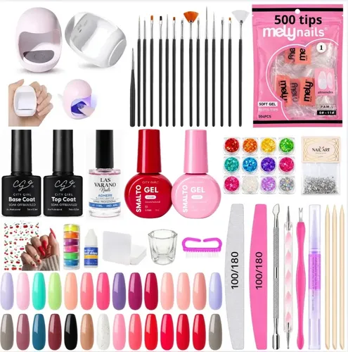 Kit Profesional Completo Uñas Soft Gel Semipermanentes X70u