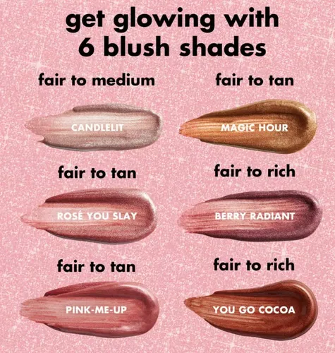 Blush E.l.f. Halo Glow Beauty Wand Liquid Tono Pink-me-up
