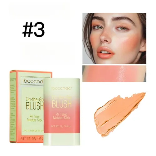 3 Coral Orange Blush Stick Para Looks Juveniles