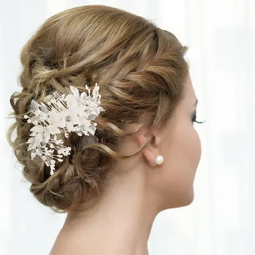 Peineta Para Novia, Joyería Elegante Para El Cabello De Novi