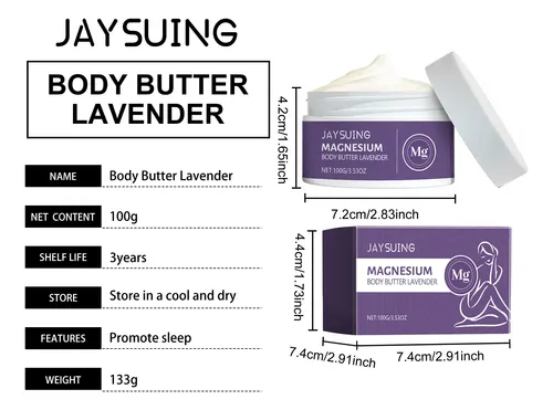 Loción Corporal De Lavanda Y Magnesio Jaysuingp