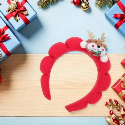 Diadema De Papá Noel Y Aro For Pelo De Reno, 2 Piezas –