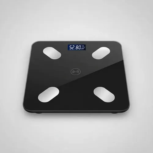 Balanza Digital De Baño Inteligente Bluetooth 180 Kg Negra